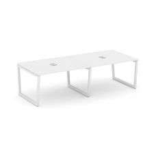 Style Project Стол переговорный SN-5T2.SPRG-044 Белый/Металл Белый/Заглушка Металл Белый 3160*1180*7