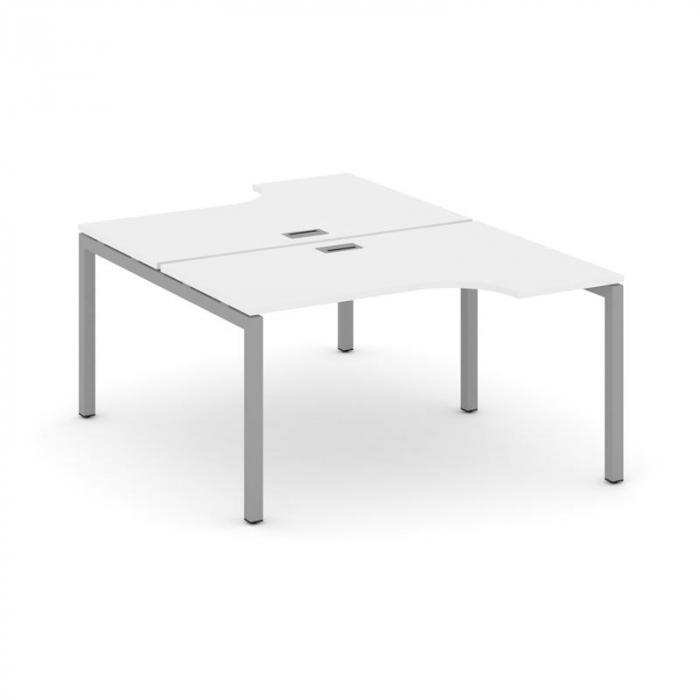 Style Project Рабочая станция эргоном. SN-5P.DRPA-001 Белый/Металл Серый 1380*1232/1992*750