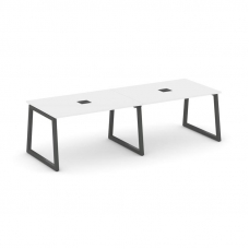 Style Project Стол переговорный SN-5T1.SPRG-014 Белый/Металл Антрацит/Заглушка Металл Антрацит 3160*