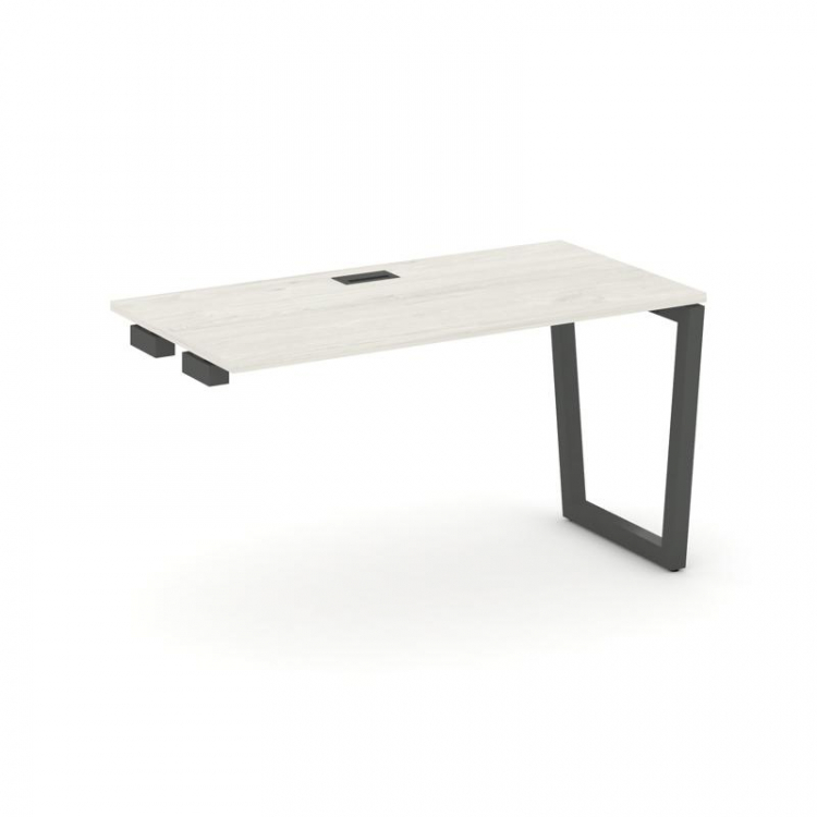 Style Project Стол-приставка к опор. элем. SN-5T2.OPRS-002 Дуб Наварра/Металл Антрацит/Черный Пласти