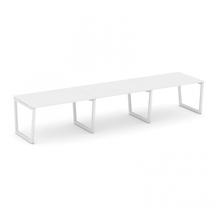 Style Project Стол переговорный SN-5T2.SPRG-021.3 Белый/Металл Белый 2940*980*750