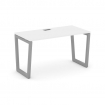 Style Project Стол письменный SN-5T2.SP-005 Белый/Металл Серый/Заглушка Пластик Серебро 1780*600*750