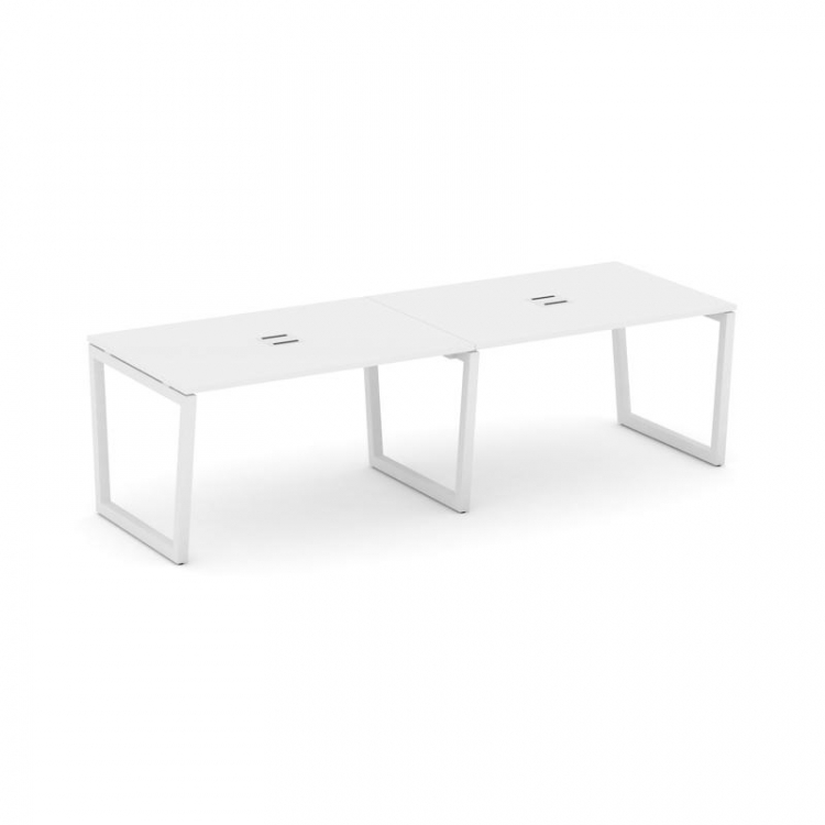 Style Project Стол переговорный SN-5T2.SPRG-013 Белый/Металл Белый/Заглушка Металл Белый 2760*980*75