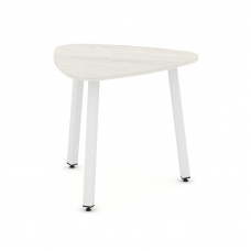 Style Project Стол переговорный SN-5.SPRG-70.3 Дуб Наварра/Металл Белый 900*900*750