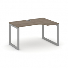 Style Project Стол рабочий эргоном. SN-5O.SPA-001(R) Вяз Благородный/Металл Серый 1380*600/980*750