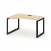Style Project Стол рабочий эргоном. SN-5O.SPA-022(L) Акация Лорка/Металл Черный 1580*800/980*750