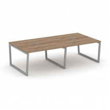 Style Project Рабочая станция 2-х сторон. SN-5T2.DRS-051 Дуб Табак/Металл Серый/Заглушка Пластик Сер