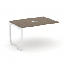 Style Project Проходной наб. элем. перег. стола SN-5T2.NSPRG-001 Вяз Благородный/Металл Белый/Заглуш