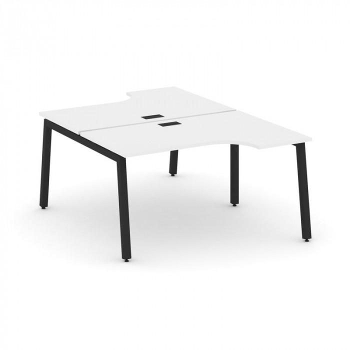 Style Project Рабочая станция эргоном. SN-5A.DRPA-011 Белый/Металл Черный 1380*1432/1992*750