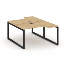 Style Project Рабочая станция эргоном. SN-5O.DRPA-001 Тиквуд Светлый/Металл Черный 1380*1232/1992*75