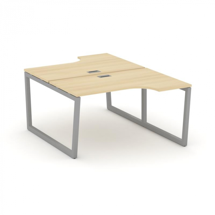 Стайл Проджект Рабочая станция эргоном. SN-5T2.DRPA-011 Акация Лорка/Металл Серый/Заглушка Пластик С