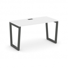 Style Project Стол письменный SN-5T2.SP-012 Белый/Металл Антрацит/Черный Пластик 1180*700*750