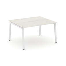 Style Project Стол переговорный SN-5A.SPRG-033.3 Дуб Наварра/Металл Белый 1380*1180*750