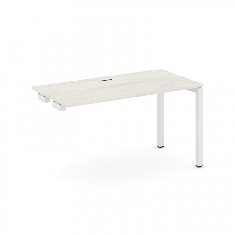 Style Project Стол-приставка к опор. элем. SN-5P.OPRS-014 Дуб Наварра/Металл Белый 1580*700*750