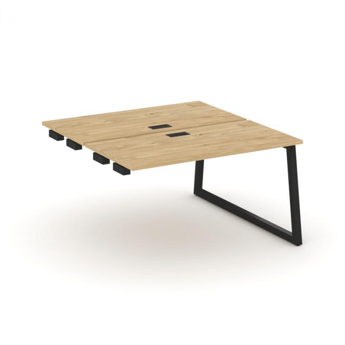 Стайл Проджект Стол-приставка к опор. элем. SN-5T1.DPRS-004 Тиквуд Светлый/Металл Черный/Заглушка Пл