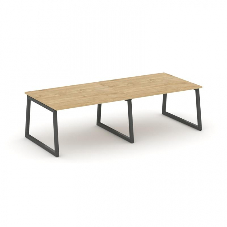 Style Project Стол переговорный SN-5T1.SPRG-043.3 Тиквуд Светлый/Металл Антрацит 2760*1180*750