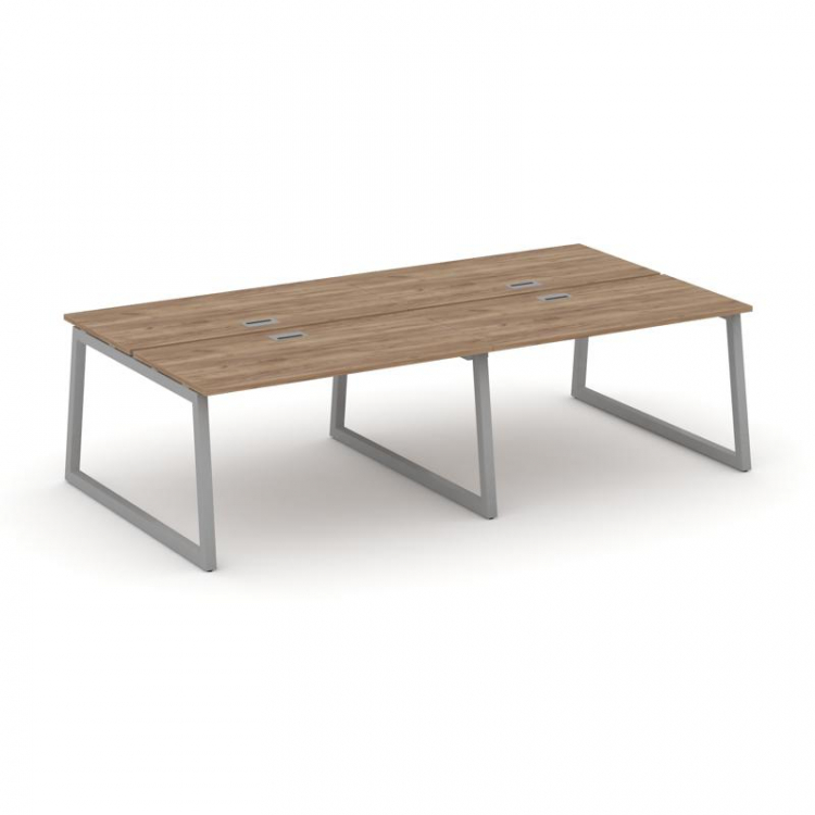 Style Project Рабочая станция 2-х сторон. SN-5T1.DRS-043 Дуб Табак/Металл Серый/Заглушка Пластик Сер