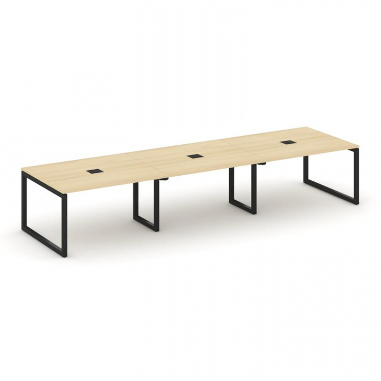 Стайл Проджект Стол переговорный SN-5O.SPRG-052 Акация Лорка/Металл Черный 3540*1180*750