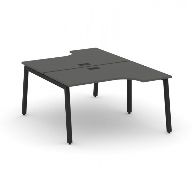 Style Project Рабочая станция эргоном. SN-5A.DRPA-002 Антрацит/Металл Черный 1580*1232/1992*750