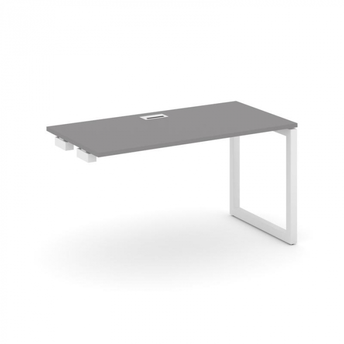 Стайл Проджект Стол приставка к опорным элементам SN-5O.OPRS-004 Серый Пепел/Металл Белый 1580*600*7