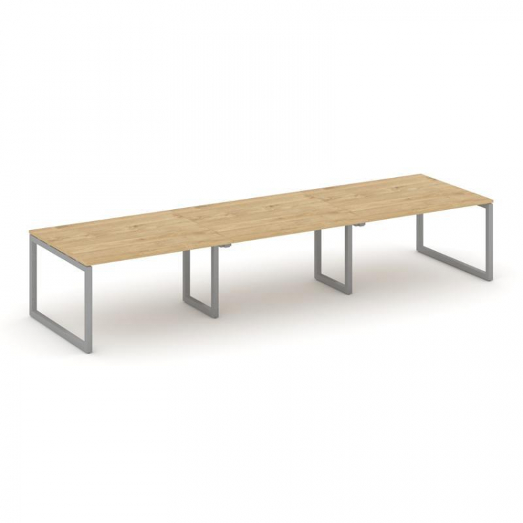 Style Project Стол переговорный SN-5O.SPRG-052.3 Тиквуд Светлый/Металл Серый 3540*1180*750