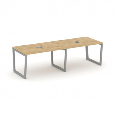 Style Project Стол переговорный SN-5T2.SPRG-013 Тиквуд Светлый/Металл Серый/Заглушка Металл Серый 27