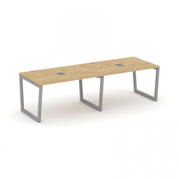 Style Project Стол переговорный SN-5T2.SPRG-013 Тиквуд Светлый/Металл Серый/Заглушка Металл Серый 27