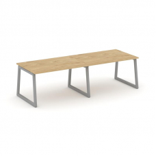 Style Project Стол переговорный SN-5T1.SPRG-014.3 Тиквуд Светлый/Металл Серый 3160*980*750