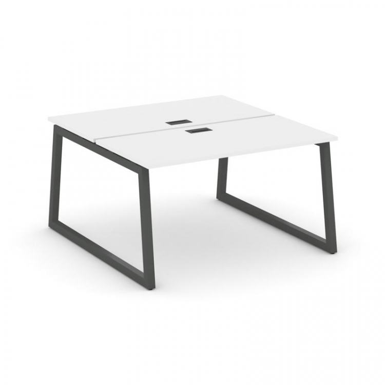Style Project Рабочая станция 2-х сторон. SN-5T1.DRS-022 Белый/Металл Антрацит/Черный Пластик 1180*1