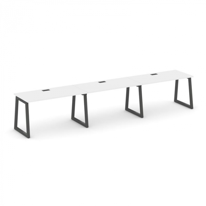 Style Project Рабочая станция 1 сторон. SN-5T1.ORS-031 Белый/Металл Антрацит/Черный Пластик 2940*600