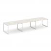 Style Project Стол переговорный SN-5O.SPRG-023.3 Дуб Наварра/Металл Белый 4410*980*750