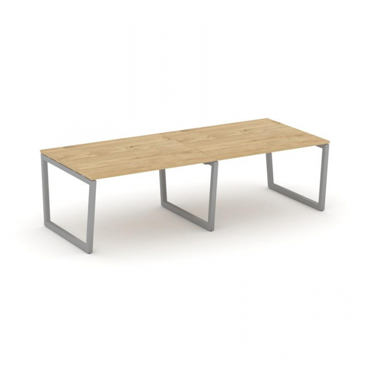 Style Project Стол переговорный SN-5T2.SPRG-042.3 Тиквуд Светлый/Металл Серый 2360*1180*750