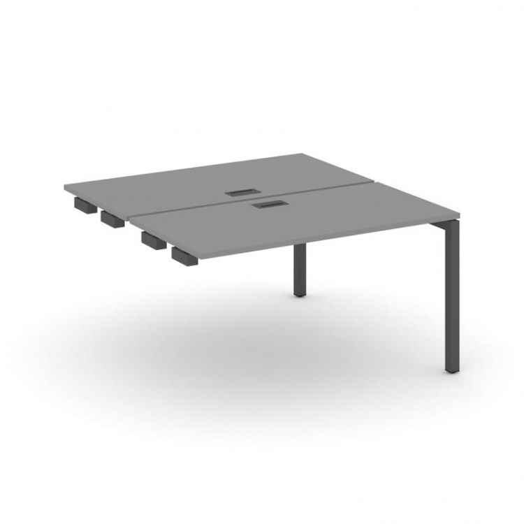 Стайл Проджект Стол приставка к опорным элементам SN-5P.DPRS-021 Серый Пепел/Металл Антрацит 980*163