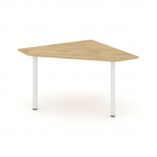 Style Project Угловой элемент перег. стола SN-5.UPRG-031 Тиквуд Светлый/Металл Белый 1180*1180*750