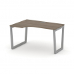 Style Project Стол рабочий эргоном. SN-5T2.SPA-021(L) Вяз Благородный/Металл Серый/Заглушка Пластик