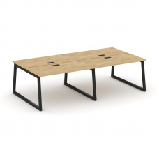 Style Project Рабочая станция 2-х сторон. SN-5T1.DRS-052 Тиквуд Светлый/Металл Черный/Заглушка Пласт