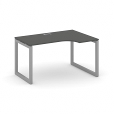 Style Project Стол рабочий эргоном. SN-5O.SPA-022(R) Антрацит/Металл Серый 1580*800/980*750