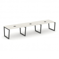 Style Project Стол переговорный SN-5T2.SPRG-024 Дуб Наварра/Металл Антрацит/Заглушка Металл Антрацит