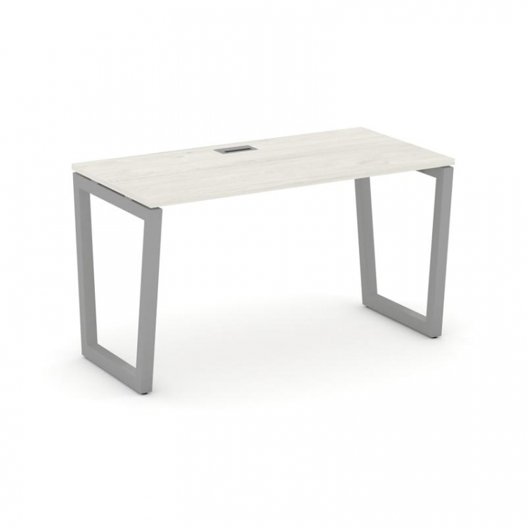Style Project Стол письменный SN-5T2.SP-014 Дуб Наварра/Металл Серый/Заглушка Пластик Серебро 1580*7