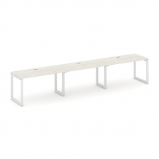 Style Project Рабочая станция 1 сторон. SN-5O.ORS-052 Дуб Наварра/Металл Белый 3540*800*750