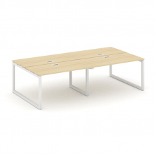 Style Project Рабочая станция 2-х сторон. SN-5O.DRS-053 Акация Лорка/Металл Белый 2760*1632*750