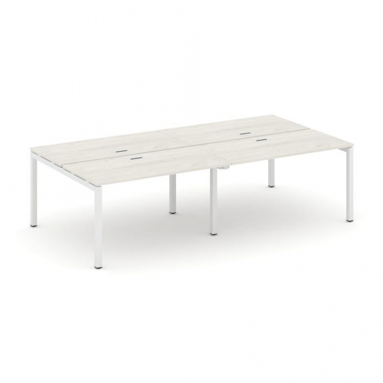 Style Project Рабочая станция 2-х сторон. SN-5P.DRS-031 Дуб Наварра/Металл Белый 1960*1232*750