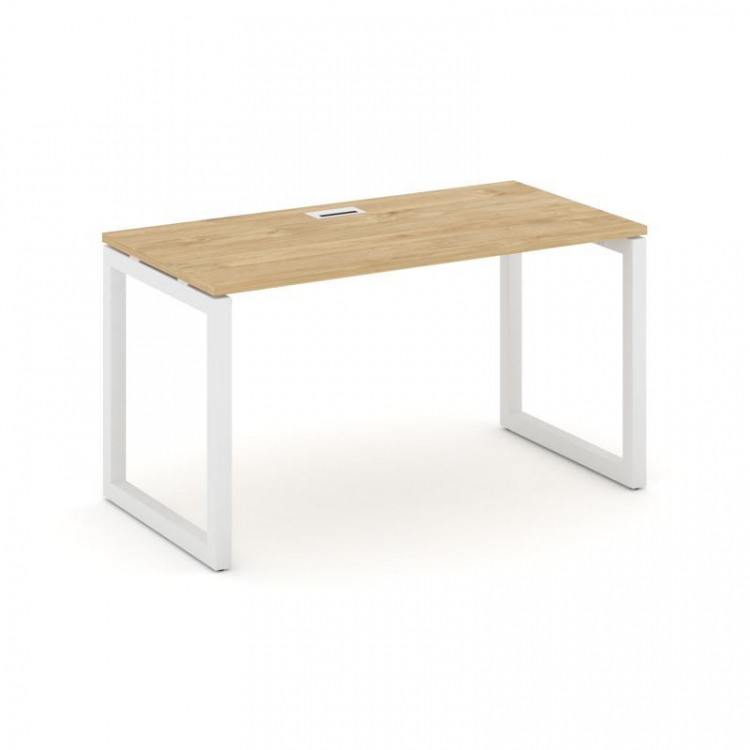 Style Project Стол письменный SN-5O.SP-022 Тиквуд Светлый/Металл Белый 1180*800*750