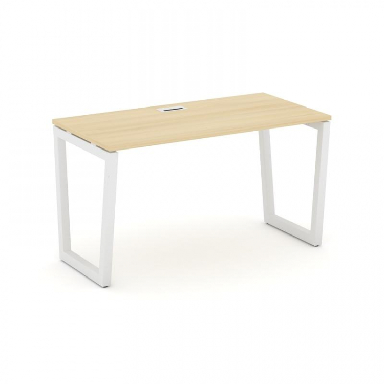 Style Project Стол письменный SN-5T2.SP-025 Акация Лорка/Металл Белый/Заглушка Пластик Белый 1780*80