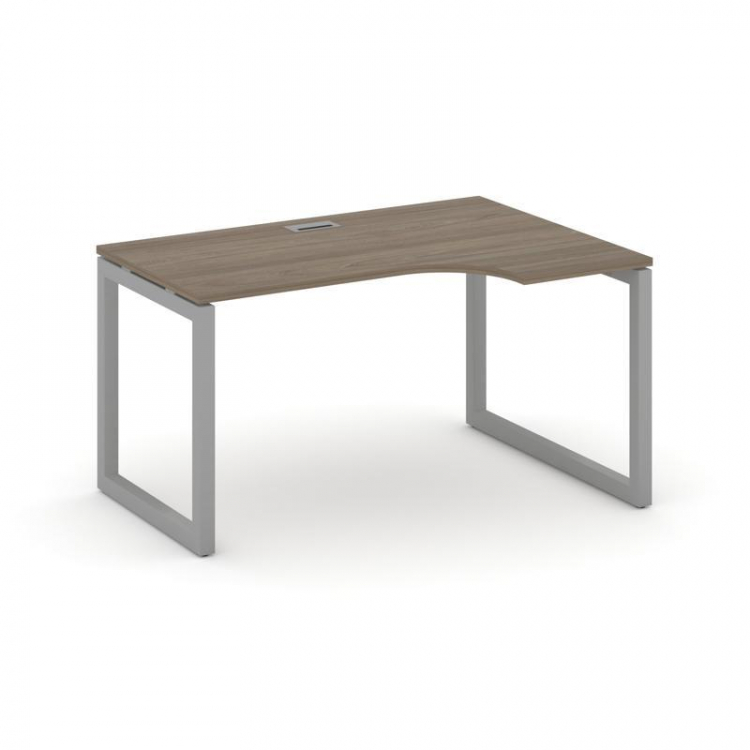 Style Project Стол рабочий эргоном. SN-5O.SPA-002(R) Вяз Благородный/Металл Серый 1580*600/980*750