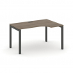 Style Project Стол рабочий эргоном. SN-5P.SPA-001(R) Вяз Благородный/Металл Антрацит 1380*600/980*75