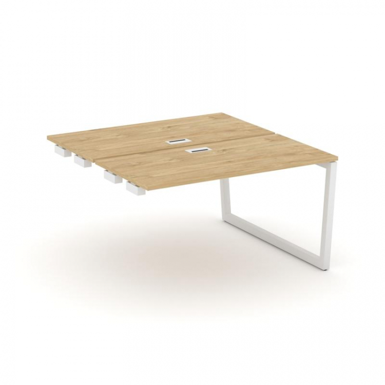 Style Project Стол-приставка к опор. элем. SN-5T2.DPRS-003 Тиквуд Светлый/Металл Белый/Заглушка Плас