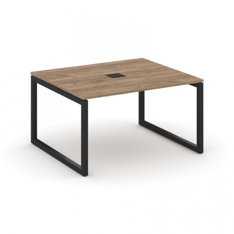 Style Project Стол переговорный SN-5O.SPRG-032 Дуб Табак/Металл Черный 1180*1180*750