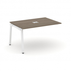 Style Project Проходной наб. элем. перег. стола SN-5A.NSPRG-001 Вяз Благородный/Металл Белый 980*980