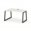 Style Project Стол рабочий эргоном. SN-5T1.SPA-021(L) Дуб Наварра/Металл Антрацит/Черный Пластик 138